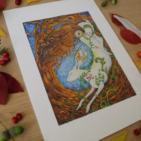 Fine Art Print - The White Hare - Image 2