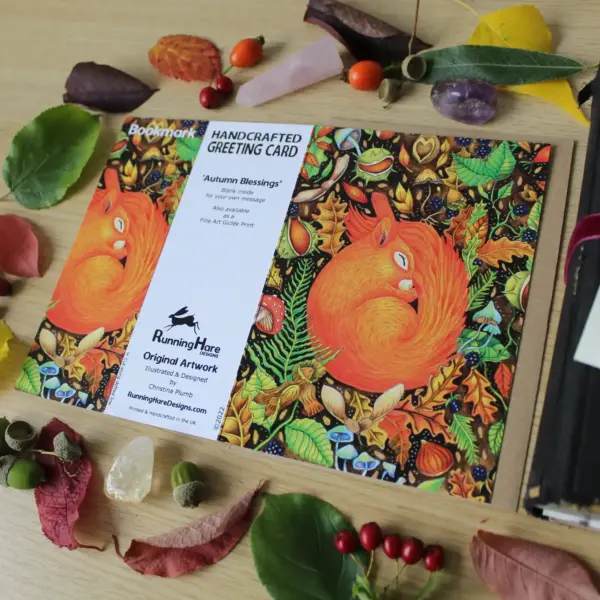 Greeting Card - Autumn Blessings (Bookmark Edition) - Image 2
