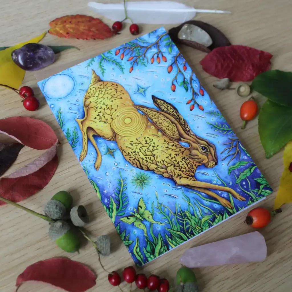 Greeting Card - Lunar Hare (Bookmark Edition)