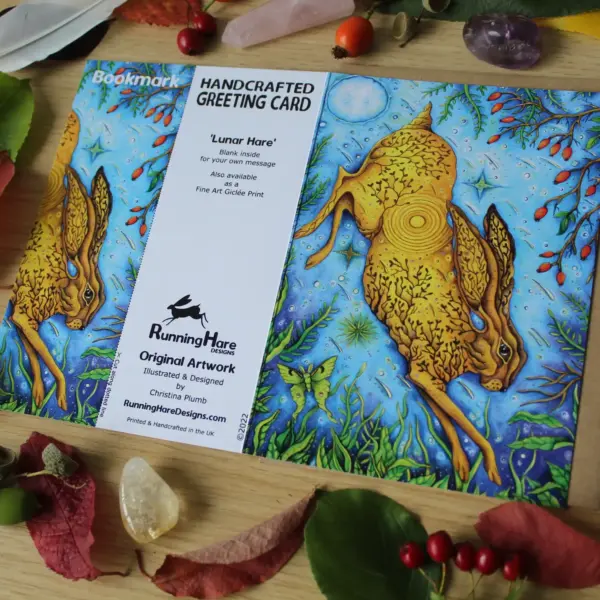 Greeting Card - Lunar Hare (Bookmark Edition) - Image 2