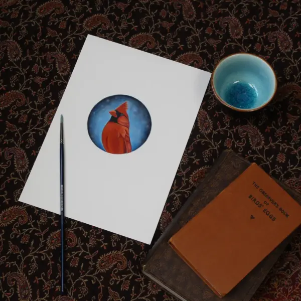 Original Art - Cardinal - Image 4