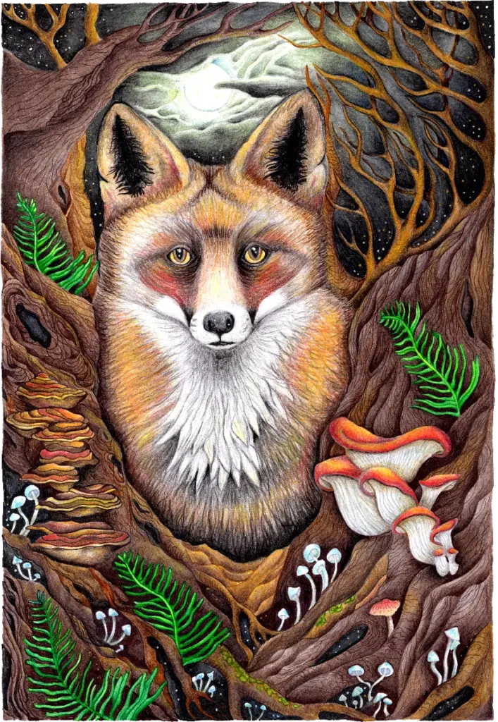fine-art-fox-ferns