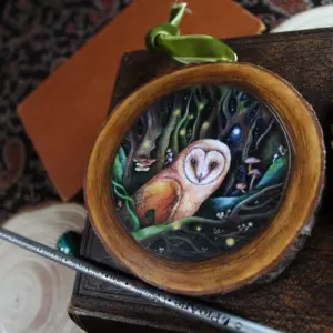 Handmade Art Print Wood Slice