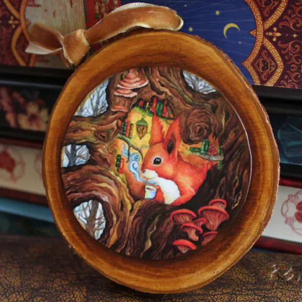 Art Print Wood Slice - Hideaway