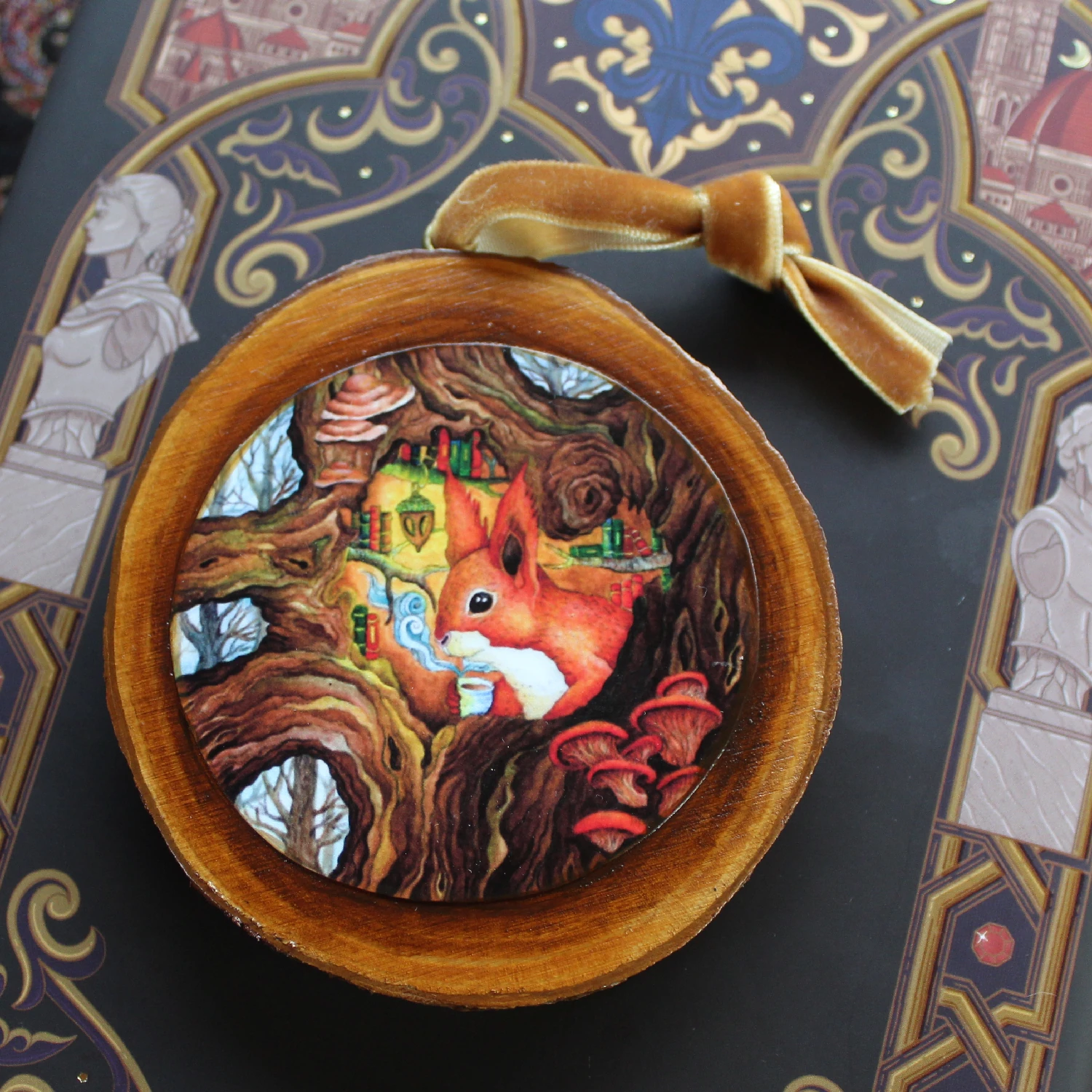 Art Print Wood Slice - Hideaway - Image 3