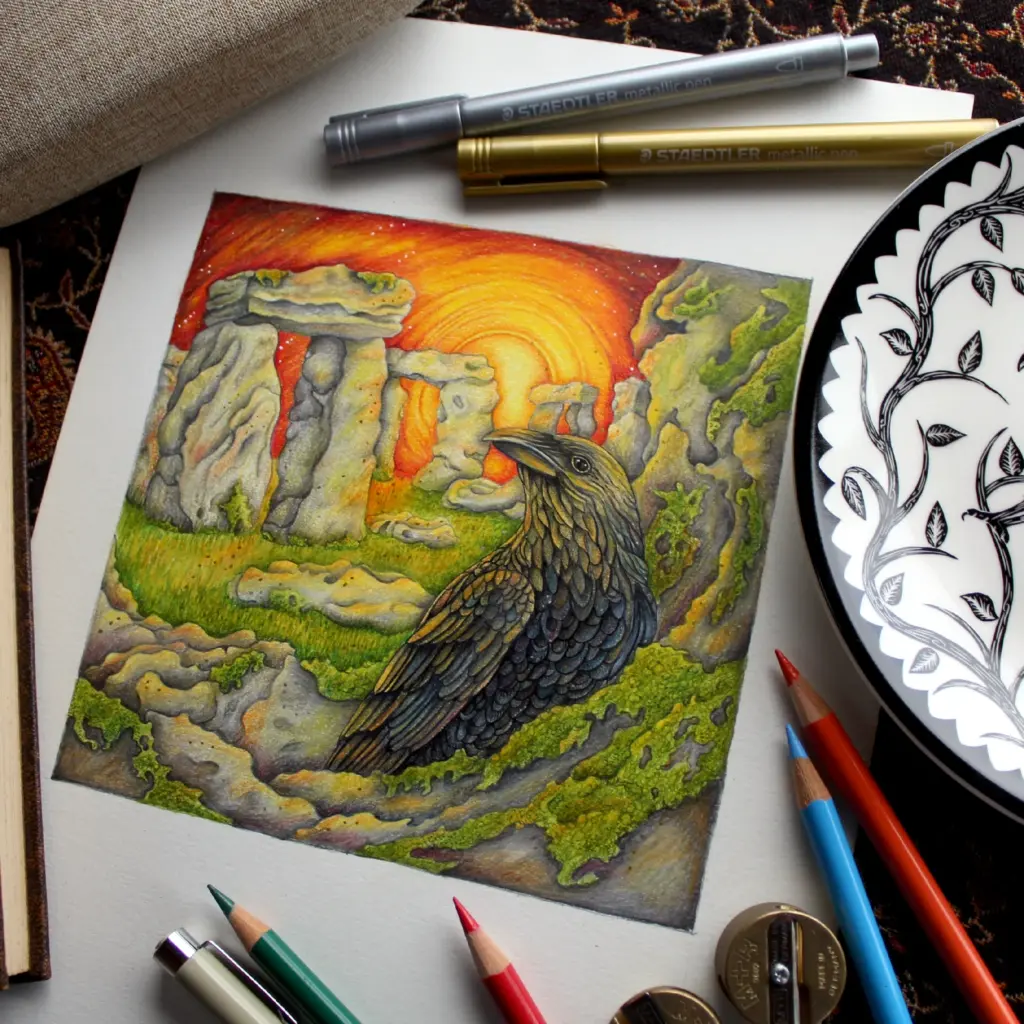Sunrise at Stonehenge Artwork