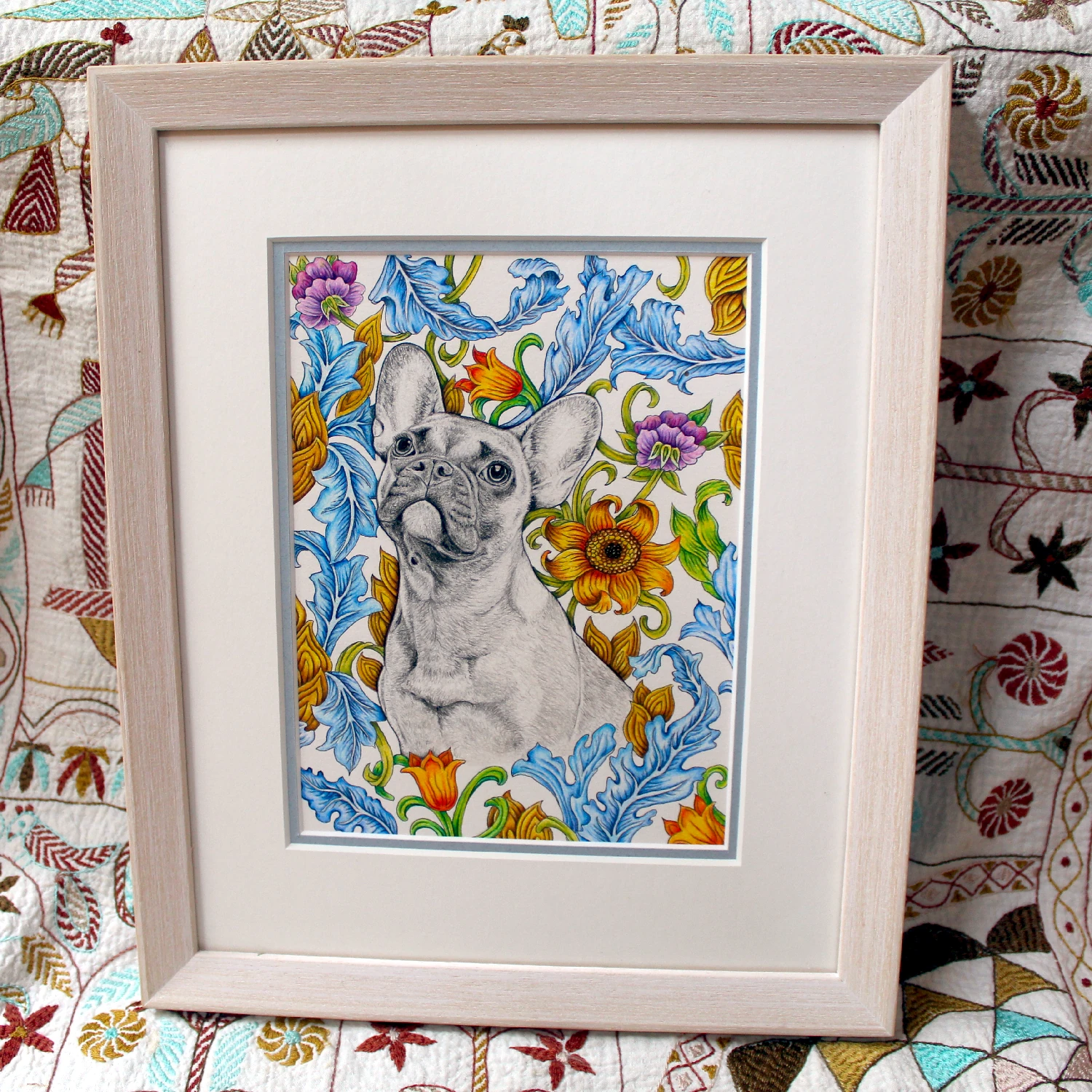 Original Art - French Bulldog (Framed) - Image 2