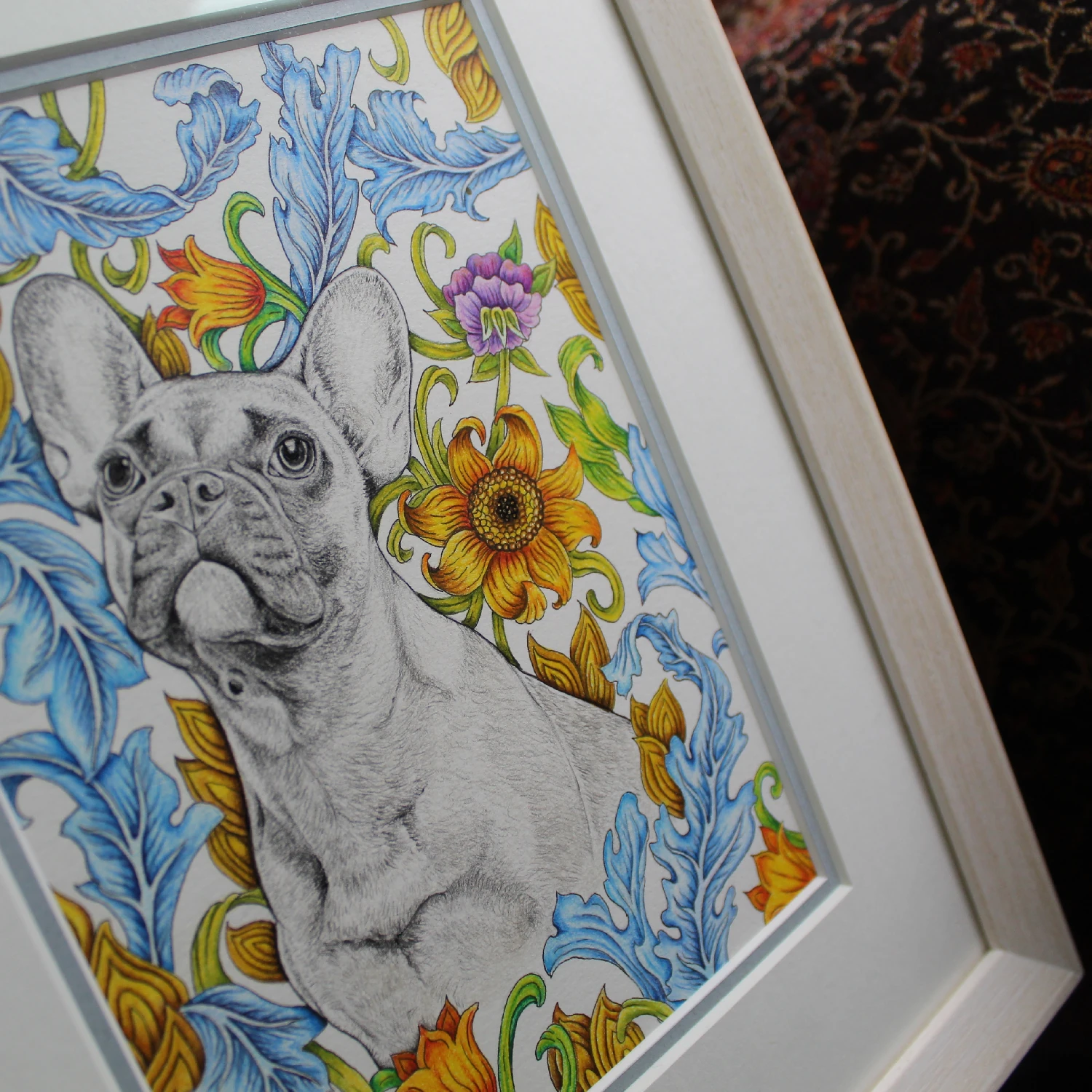 Original Art - French Bulldog (Framed) - Image 3